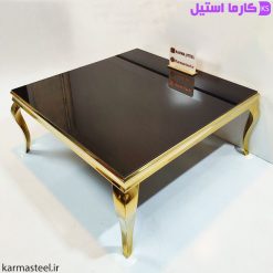 میز جلو مبلی مدل سم آهویی طلایی - 02