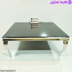 میز جلو مبلی مدل سم آهویی نقره ایی - 01