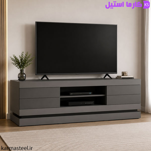 میز تلویزیون مدل کارا با tv