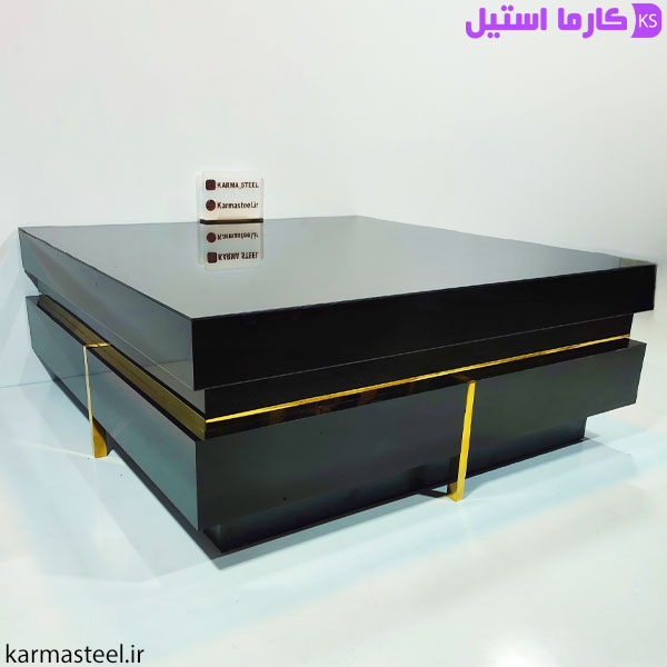 میز جلو مبلی مدل شینا رنگ مشکی 02